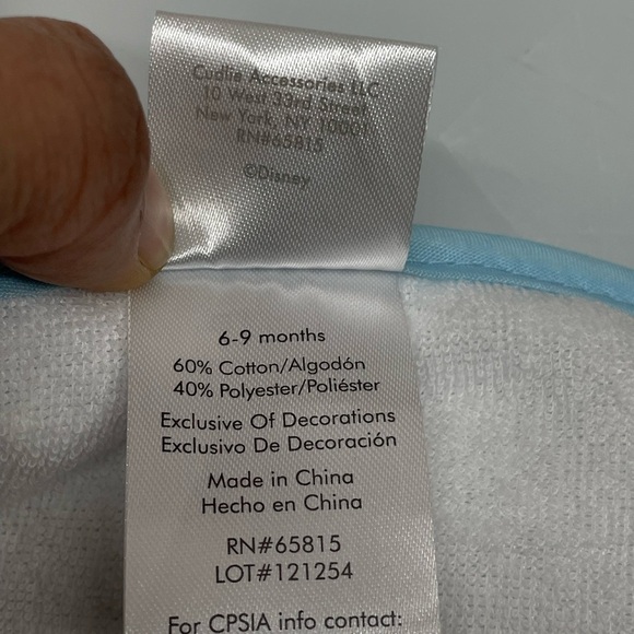 Disney Mickey Mouse Baby Outfit: mittens, onesie, pants  matching bib Size: 6-9m - Picture 10 of 11